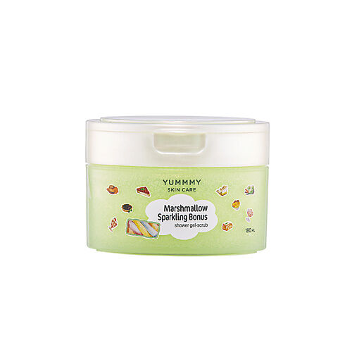 YUMMMY Гель-скраб для душа МАРШМЕЛЛОУ искрящийся бонус CLOR10236 фото 1