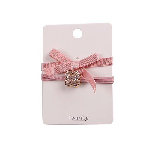 TWINKLE Резинки для волос 2 шт. Powder Pink LTA020270 фото 1