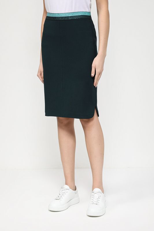 Юбка прямого кроя на контрастном поясе Gerry Weber фото 1