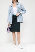 Юбка прямого кроя на контрастном поясе Gerry Weber фото 2