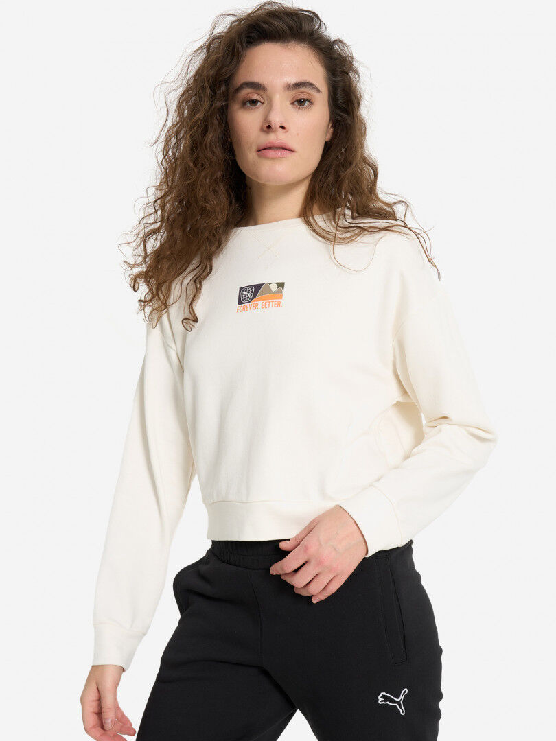 Свитшот женский PUMA, Белый 681930P0P-99 фото 1