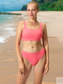 Купальник слитный женский Speedo Textd Deep, Оранжевый