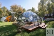 Аренда прозрачной беседки «Купол» фото 3
