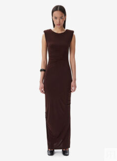 Платье Sleeveless Maxi Brown FABLE