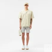 Мужская рубашка Lacoste из смеси хлопка и льна фото 4