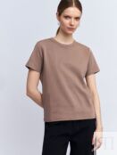 Футболка из хлопка однотонная zolla 025143279012 фото 5