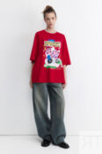 Футболка oversize с новогодним принтом befree 4680704183504 фото 5