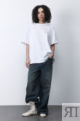 Футболка oversize хлопковая с принтом befree 4680704527377 фото 4