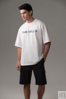 Футболка мужская белая с надписью The Hills