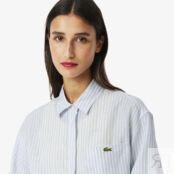 Женская рубашка Lacoste из льна фото 3