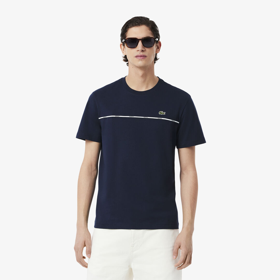 Мужская футболка Lacoste из хлопка фото 1