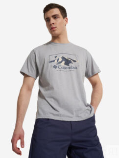 Футболка мужская Columbia Path Lake Graphic Tee II, Серый