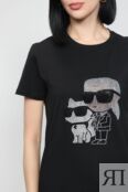 Хлопковая футболка с принтом Karl Lagerfeld фото 4