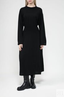 Однотонное платье с длинным рукавом Tommy Hilfiger