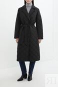 Пальто стеганое на поясе ELEGANZZA фото 2
