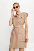 Платье-сафари льняное ElectraStyle фото 1