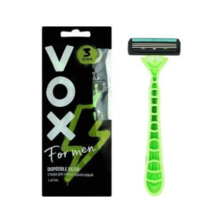 VOX Станок для бритья одноразовый FOR MEN с тройным лезвием 4.0