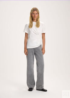 Джинсы relaxed fit с потертостями NICEONE