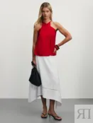 Юбка миди из вискозы с перфорацией Zarina ZR2506033501-2 фото 1
