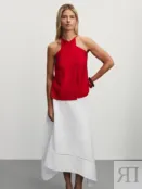 Юбка миди из вискозы с перфорацией Zarina ZR2506033501-2 фото 2