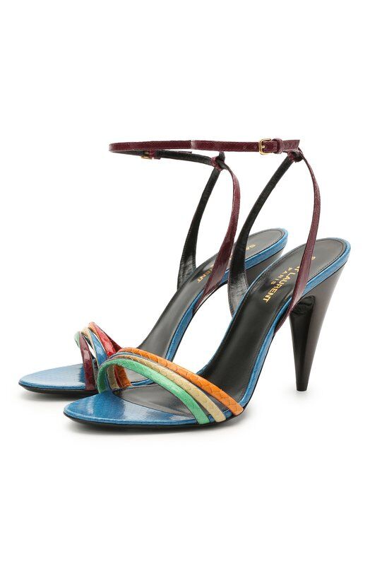 Кожаные босоножки Liya Saint Laurent 650725/L3K10 фото 1