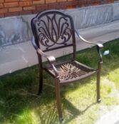 Обеденная группа Rosolini из литого алюминия Кит маркет фото 4