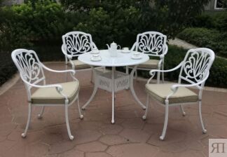 Белая мебель из литого алюминия Palermo 4 white Кит маркет