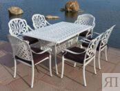 Белая мебель из литого алюминия Rimini 6 white Кит маркет фото 1