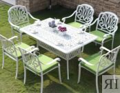 Белая мебель из литого алюминия Rimini 6 white Кит маркет фото 2