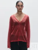 Полупрозрачный кардиган из вискозы на завязках Zarina ZR2505083303-21 фото 3