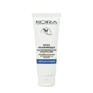 KORA Маска увлажняющая для лица с гиалуроновой кислотой и водорослями / KOR