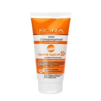KORA Крем солнцезащитный для лица и тела SPF 50+ 150 мл KORA
