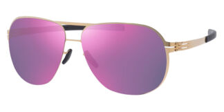 Солнцезащитные очки унисекс Ic Berlin Guenther N Sun-Gold Magenta Mirrored