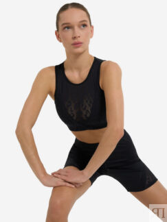 Топ бра спортивный Reebok, Черный