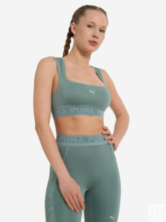 Спортивный топ бра PUMA Move Lace Bra, Зеленый