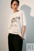 Футболка oversize с принтом в стиле гранж befree 4680798062433 фото 1