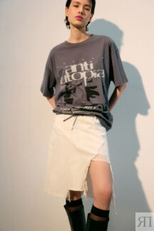 Футболка oversize с принтом в стиле гранж befree