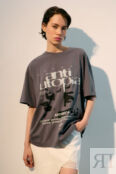 Футболка oversize с принтом в стиле гранж befree 4680798062433 фото 2