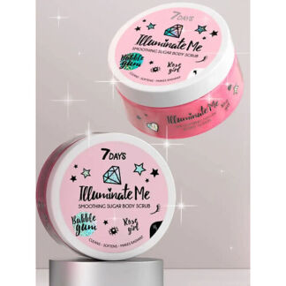 7DAYS Скраб для тела, Антицеллюлитный, сахарный ROSE GIRL ILLUMINATE ME 220