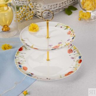 Этажерка двухъярусная Zapel Fleurs des champs
