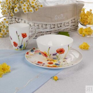 Набор для завтрака Zapel Fleurs des champs 3 предмета