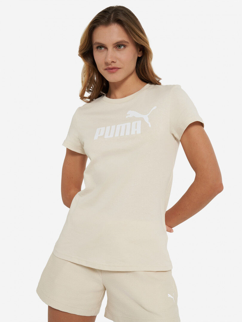 Футболка женская PUMA Ess No. 1 Logo, Бежевый 682371P0P-87 фото 1