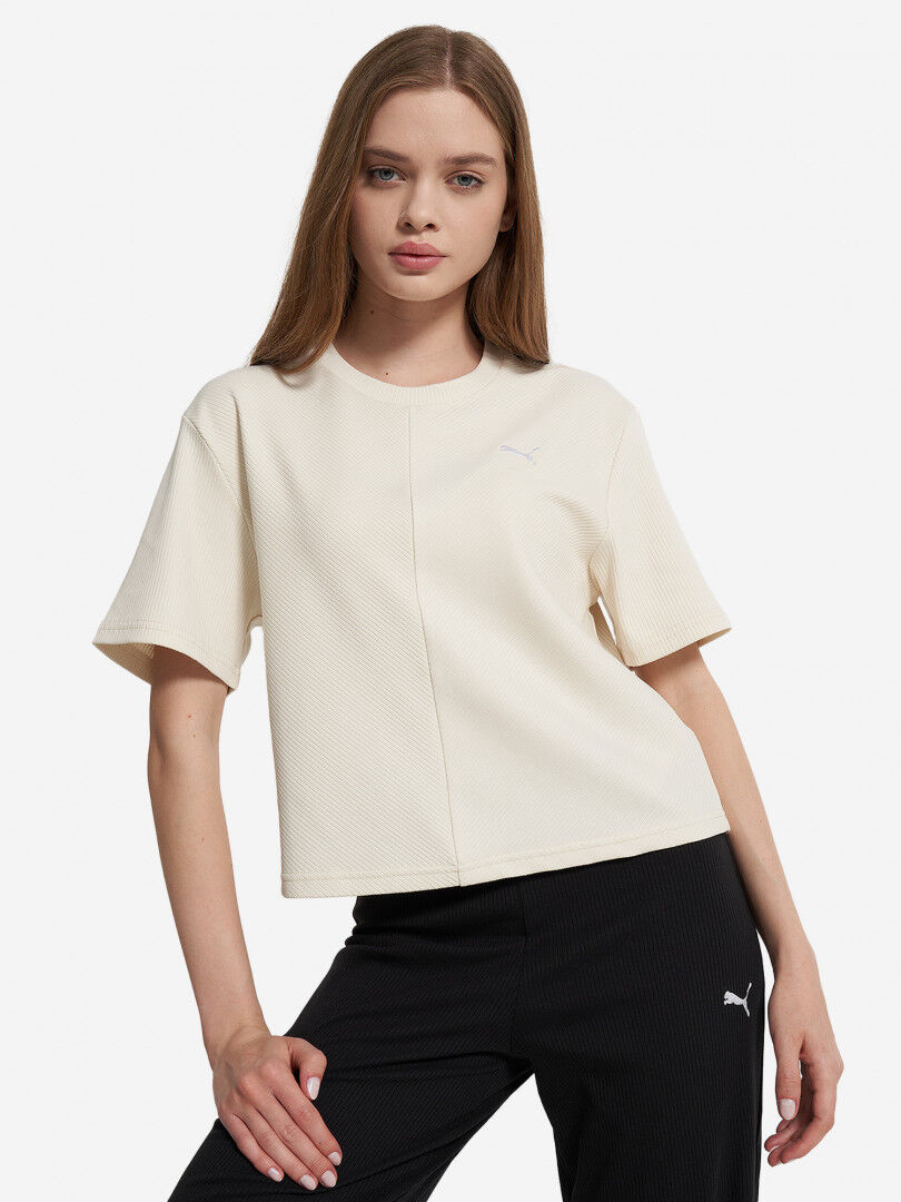 Футболка женская PUMA Wardrobe Ess, Бежевый 629767P0P-87 фото 1