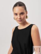 Сарафан из 100% хлопка с поясом черный Pompa 4650202535549 фото 5
