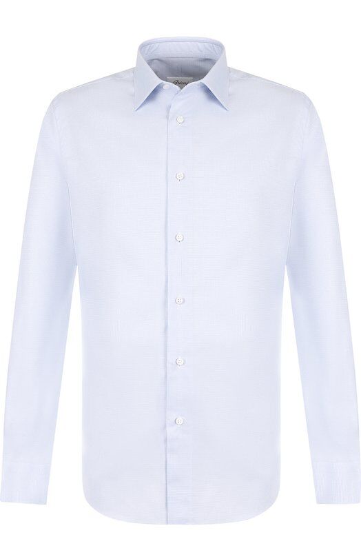 Хлопковая сорочка с воротником кент Brioni RCLU2U/PZ007 фото 1