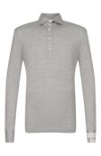 Поло из шелка и хлопка Brunello Cucinelli MH8363914 фото 1