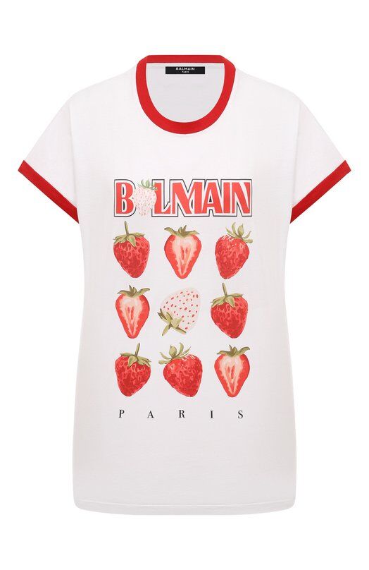 Хлопковая футболка Balmain DF0EF010/GE27 фото 1