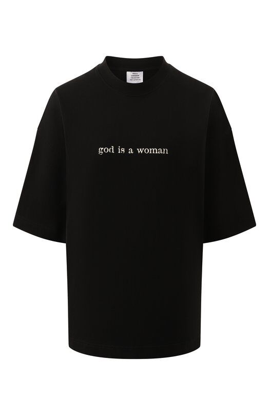 Хлопковая футболка VETEMENTS UA66TR725B фото 1