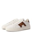 Кожаные кеды Double Buckle Santoni MBGG21779PNNGXAV фото 1