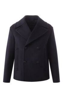 Шерстяное пальто Emporio Armani